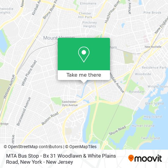 Mapa de MTA Bus Stop - Bx 31 Woodlawn & White Plains Road