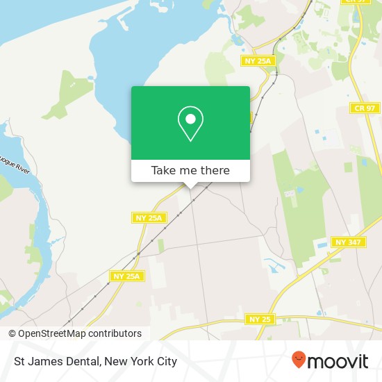 St James Dental map