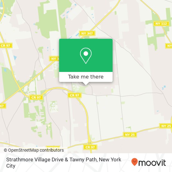 Strathmore Village Drive & Tawny Path map