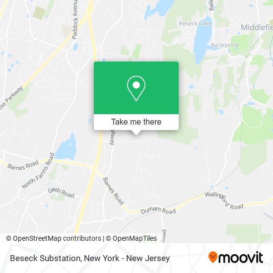 Mapa de Beseck Substation