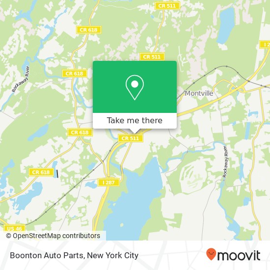 Boonton Auto Parts map