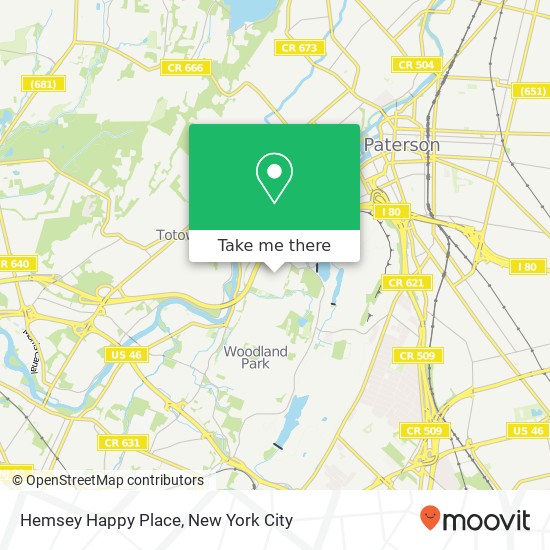 Mapa de Hemsey Happy Place