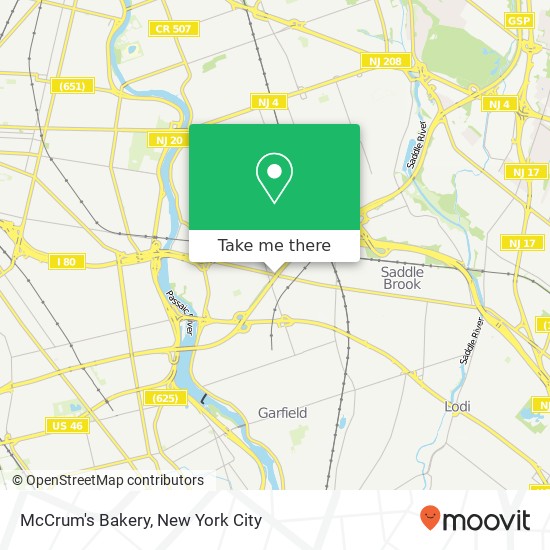 Mapa de McCrum's Bakery