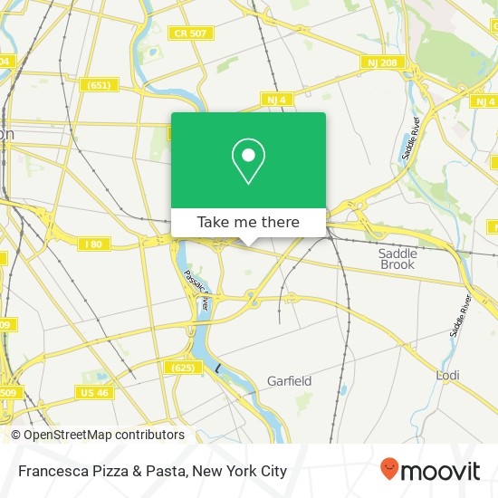 Francesca Pizza & Pasta map