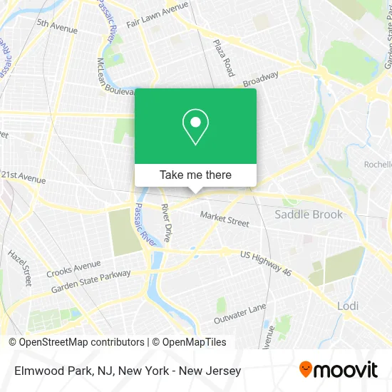 How To Get To Elmwood Park NJ By Bus Or Train
