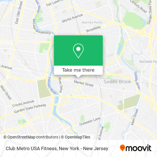 Mapa de Club Metro USA Fitness