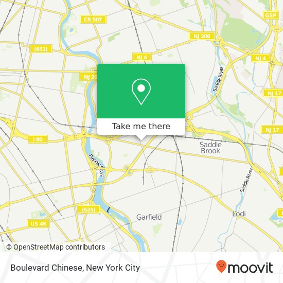 Boulevard Chinese map
