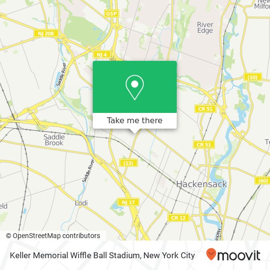 Mapa de Keller Memorial Wiffle Ball Stadium