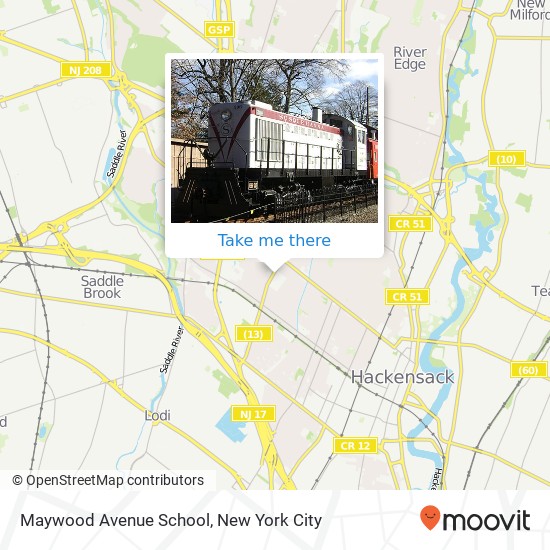 Mapa de Maywood Avenue School