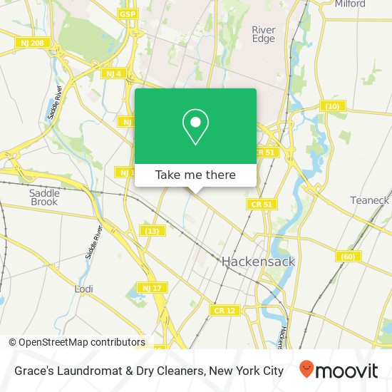 Grace's Laundromat & Dry Cleaners map