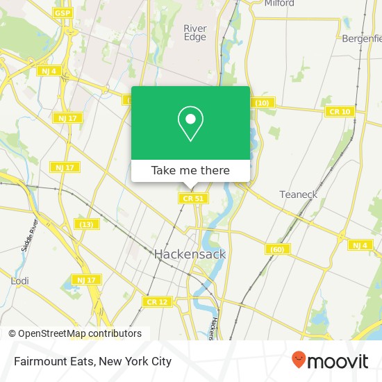 Fairmount Eats map