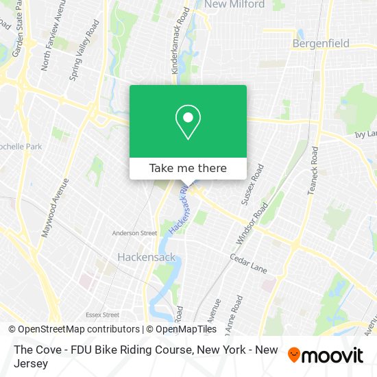 Mapa de The Cove - FDU Bike Riding Course