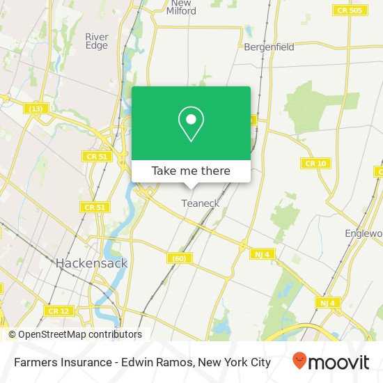 Farmers Insurance - Edwin Ramos map