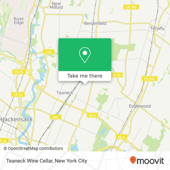 Mapa de Teaneck Wine Cellar