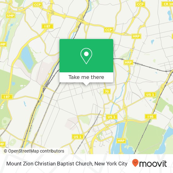 Mapa de Mount Zion Christian Baptist Church