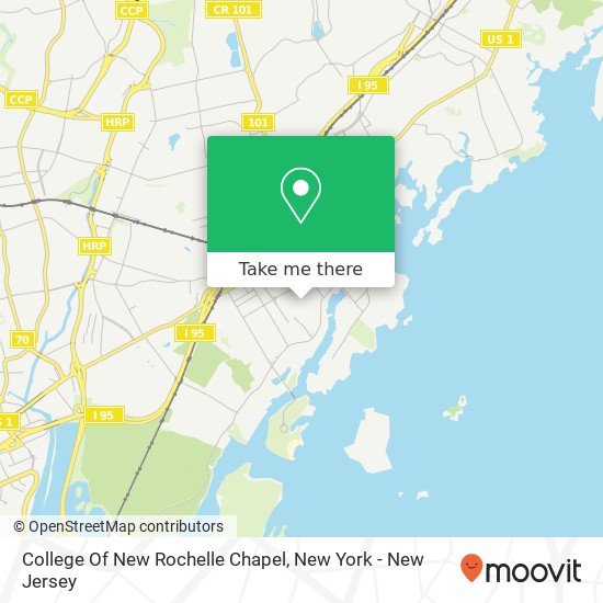 Mapa de College Of New Rochelle Chapel