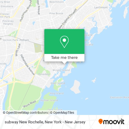 subway New Rochelle map