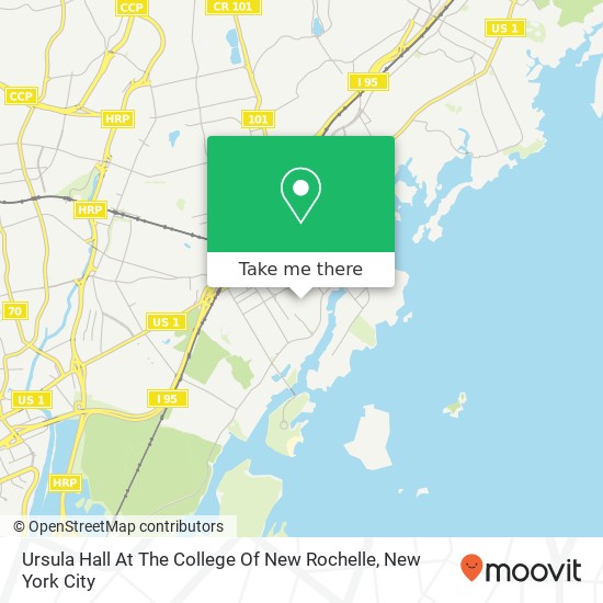 Mapa de Ursula Hall At The College Of New Rochelle