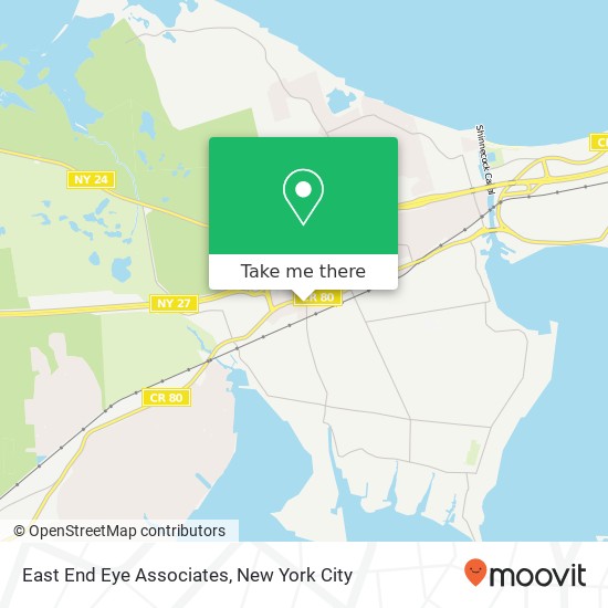 East End Eye Associates map