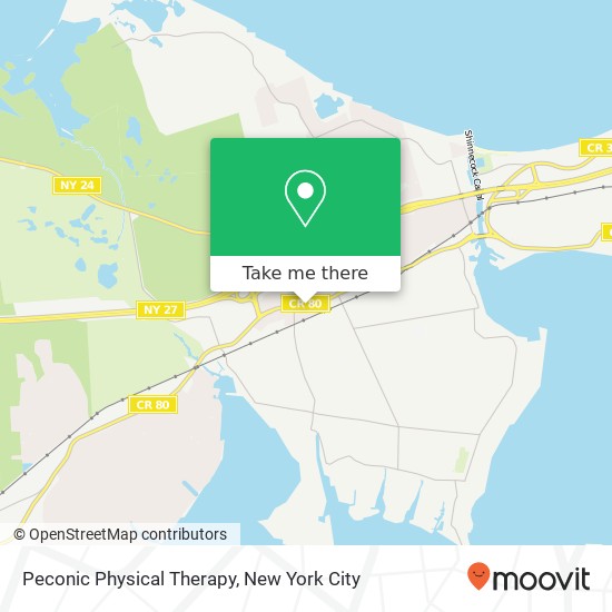 Peconic Physical Therapy map