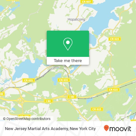 Mapa de New Jersey Martial Arts Academy