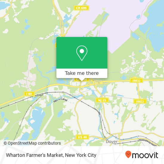 Wharton Farmer's Market map