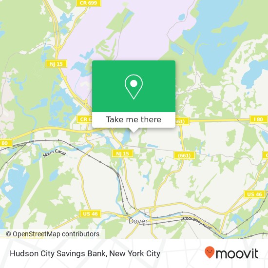 Hudson City Savings Bank map