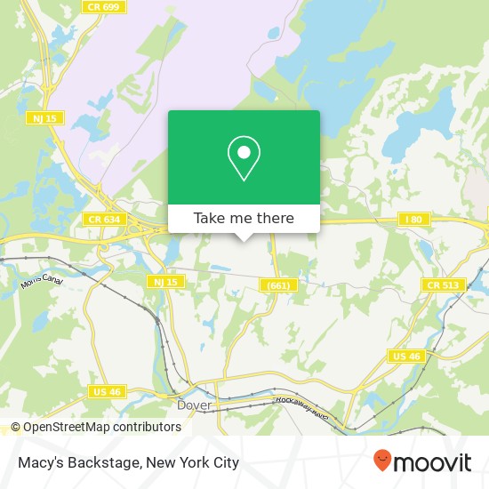 Macy's Backstage map