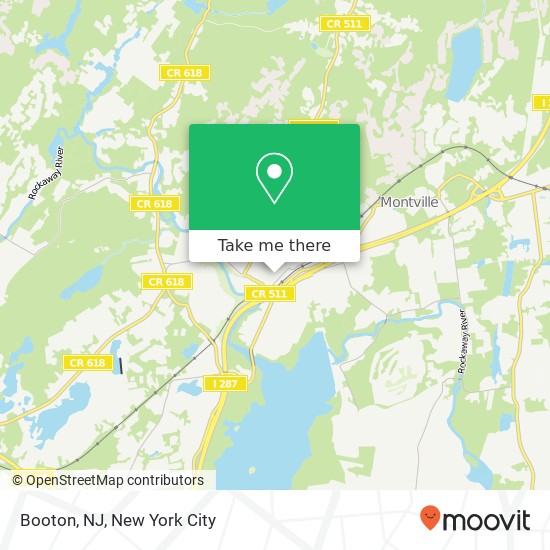 Booton, NJ map