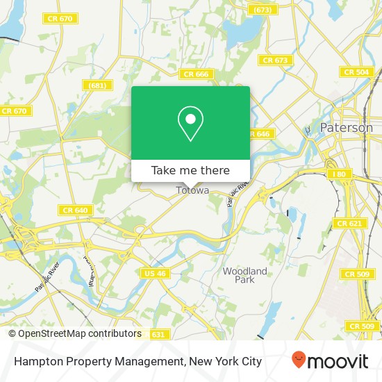 Hampton Property Management map