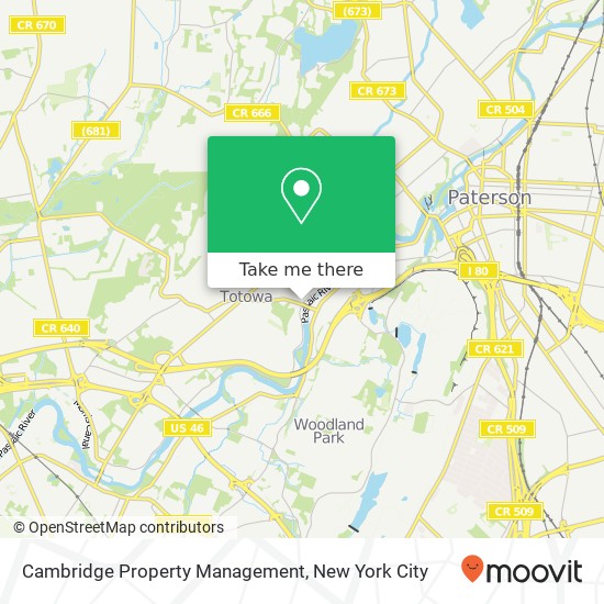 Cambridge Property Management map