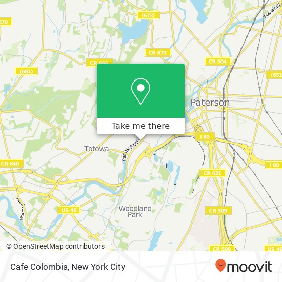 Mapa de Cafe Colombia