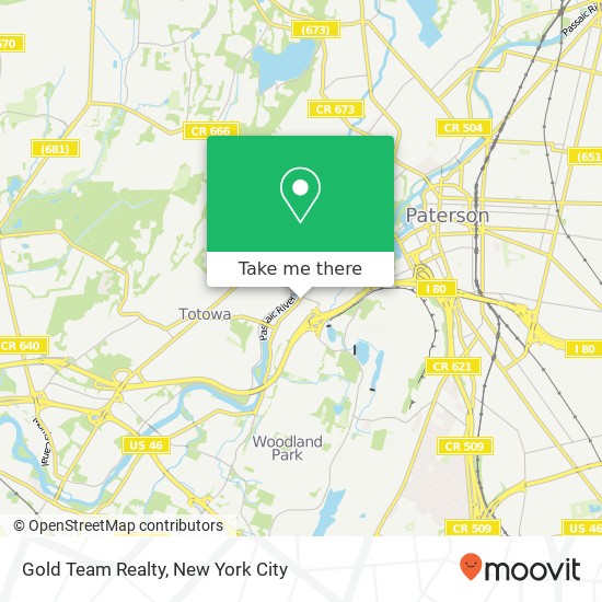 Mapa de Gold Team Realty