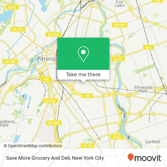 Mapa de Save More Grocery And Deli