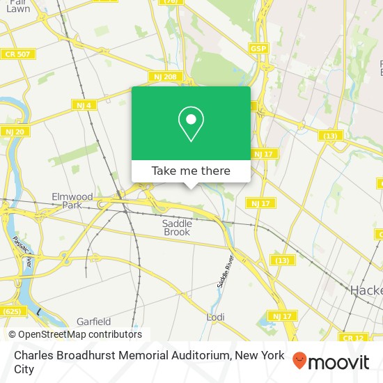 Mapa de Charles Broadhurst Memorial Auditorium