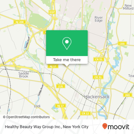 Healthy Beauty Way Group Inc. map