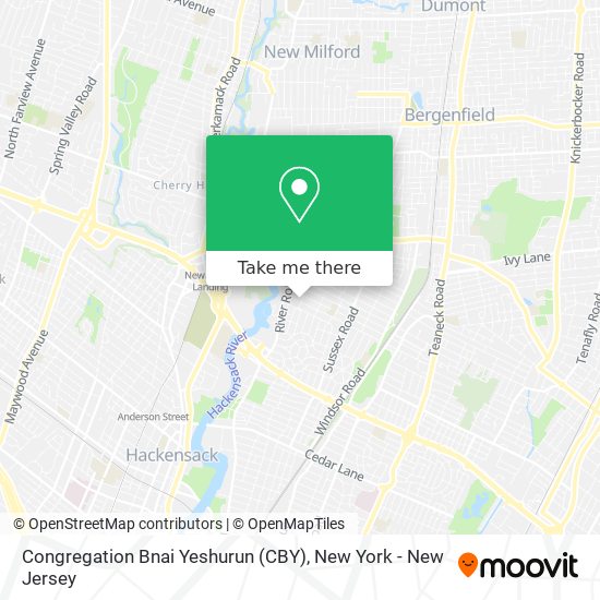 Congregation Bnai Yeshurun (CBY) map