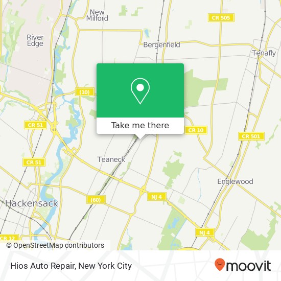 Hios Auto Repair map