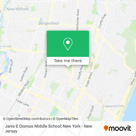 Janis E Dismus Middle School map