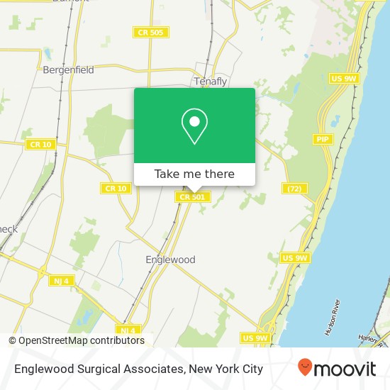 Englewood Surgical Associates map