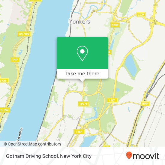 Gotham Driving School map