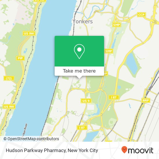 Hudson Parkway Pharmacy map