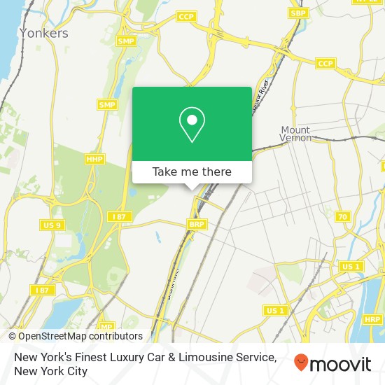 New York's Finest Luxury Car & Limousine Service map