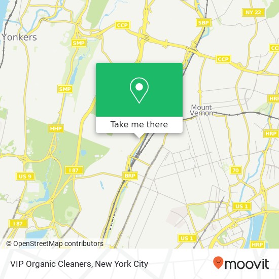 Mapa de VIP Organic Cleaners