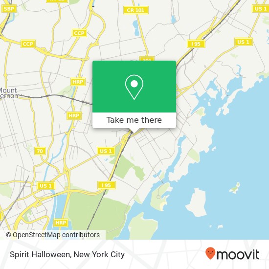 Mapa de Spirit Halloween