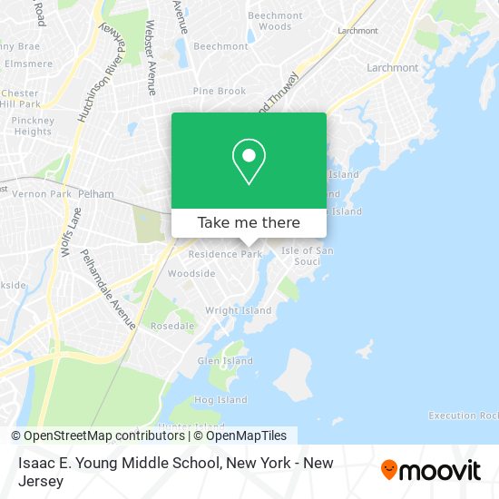 Mapa de Isaac E. Young Middle School