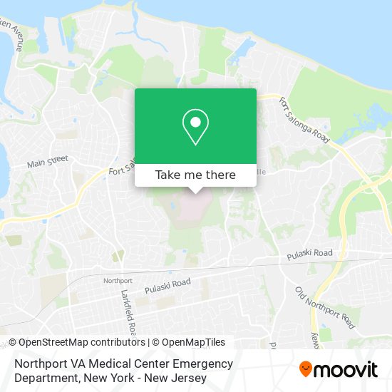 Northport VA Medical Center Emergency Department map