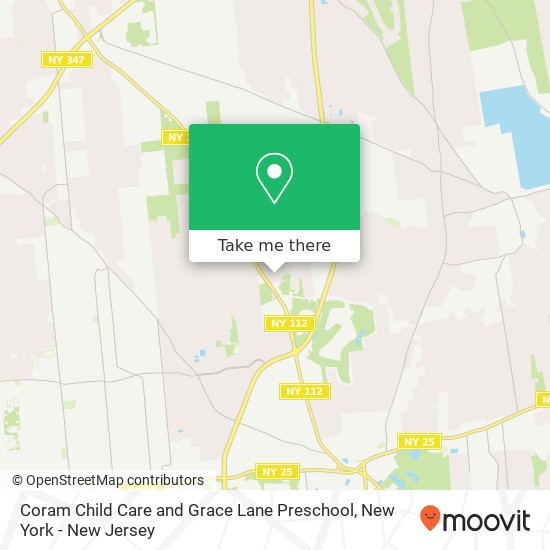 Coram Child Care and Grace Lane Preschool map