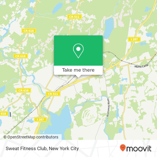 Sweat Fitness Club map