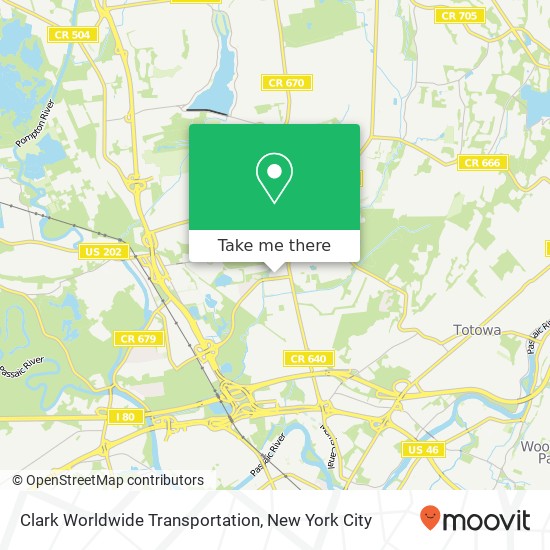 Clark Worldwide Transportation map